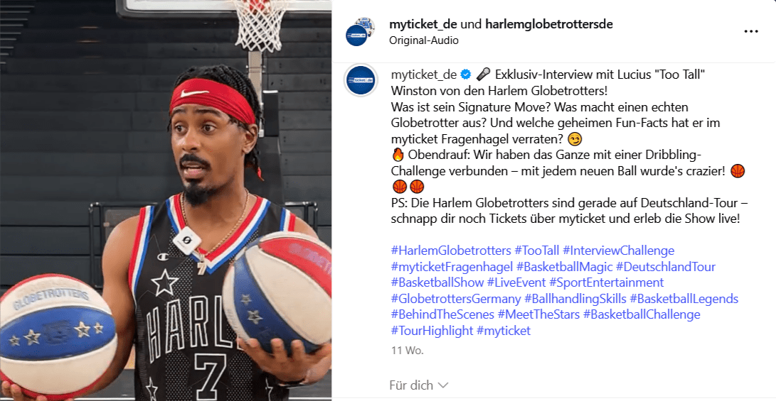 Interview mit Lucius auf Instagram