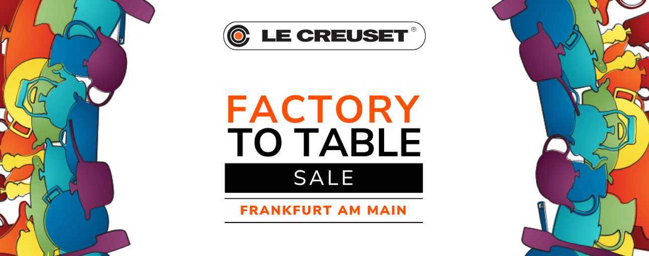 Le Creuset - Factory to Table Sale Tickets